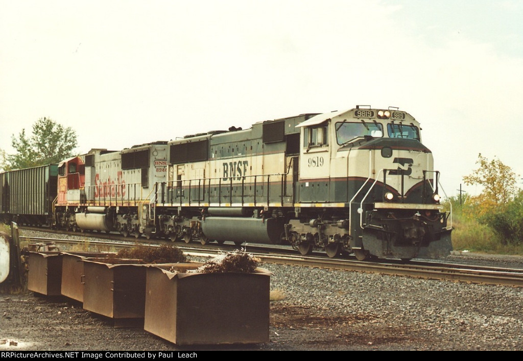 Empty coal train rolls south